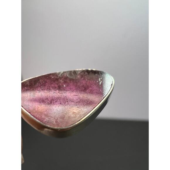 NEW Bi color pink tourmaline sterling silver pendant 1.94 grams - Picture 10 of 10